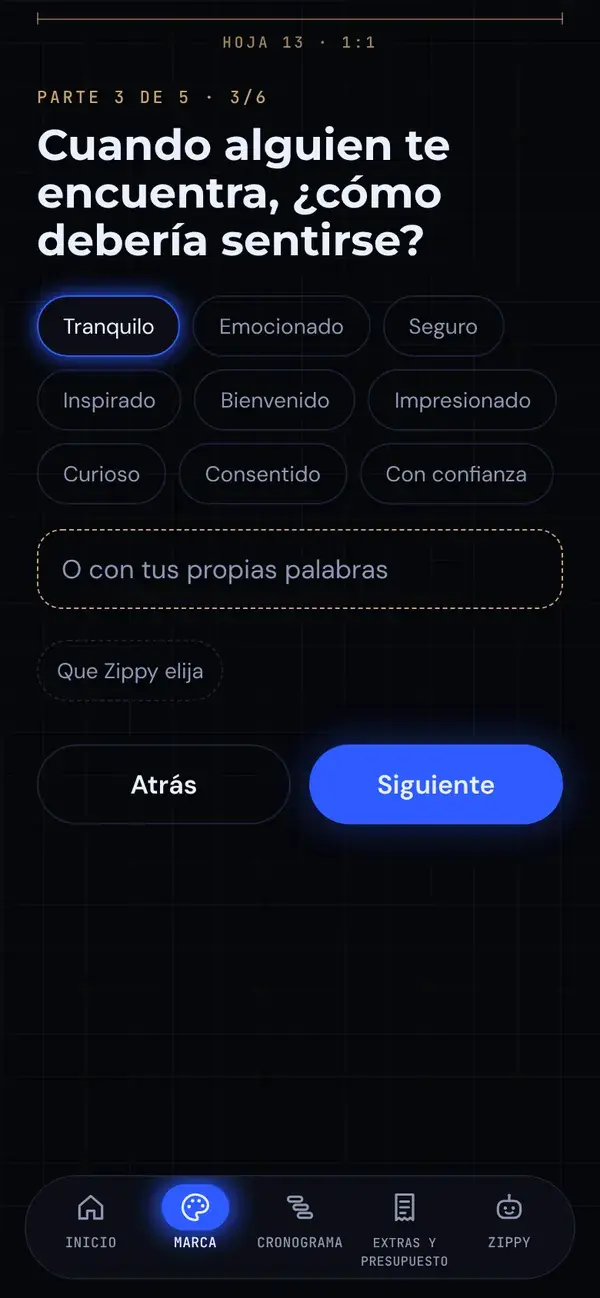 Elige cómo debería sentirse la gente al encontrarte